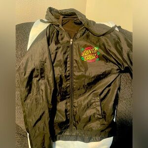 Santa Cruz Jacket Rose Graphic Wind Breaker For Women